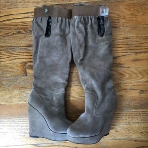 Nvr worn Calvin Klein Hannah boot w/fur foldover